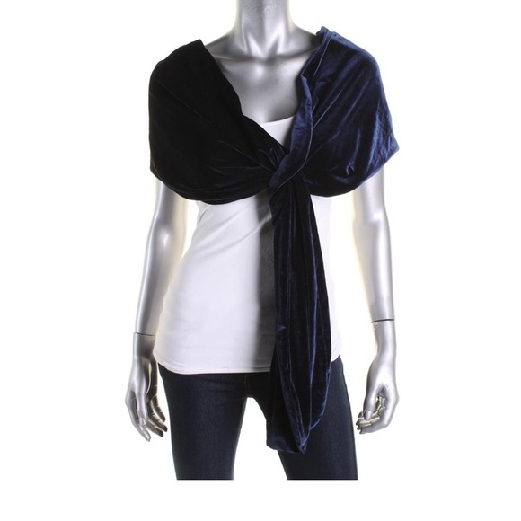 SLNY BLUE VELVET Shawl/Wrap NWT - Picture 2 of 7